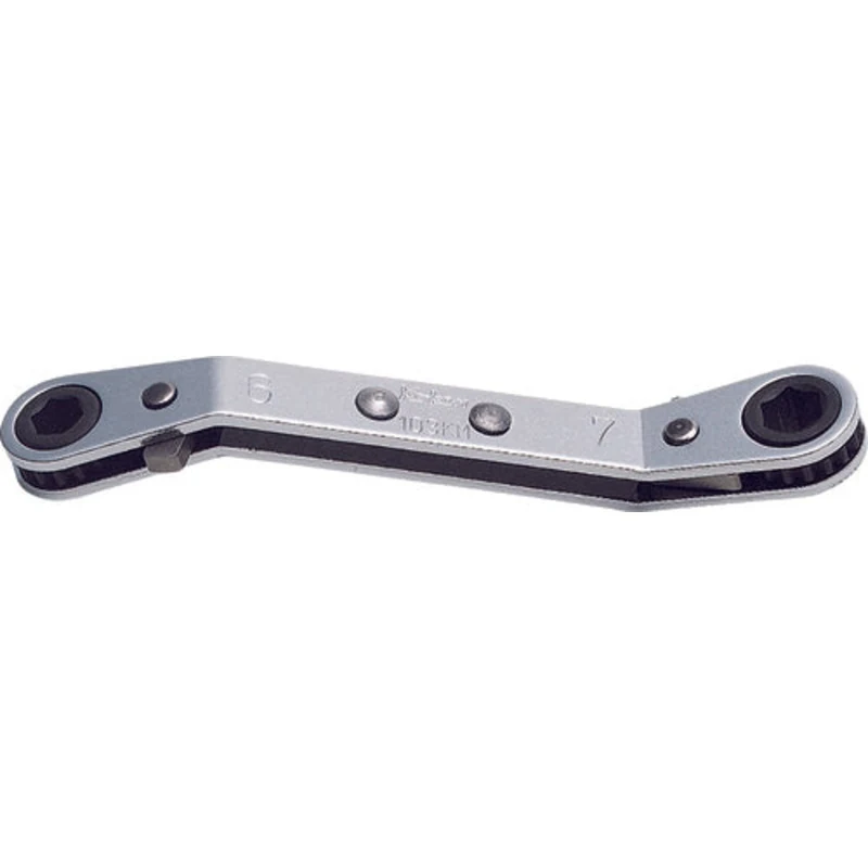 Ratcheting Ring Wrench 8x9mm 6 point Length 134mm Reversible